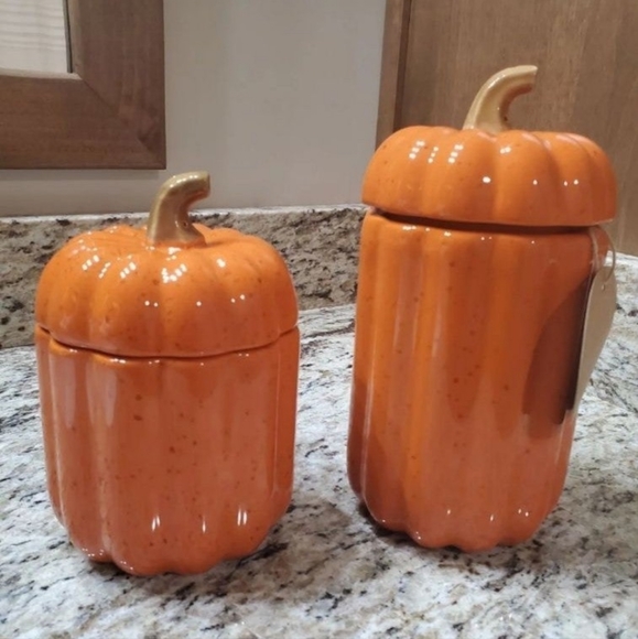 10 Strawberry Street Other - Gorgeous Pumpkin Canisters-NWT